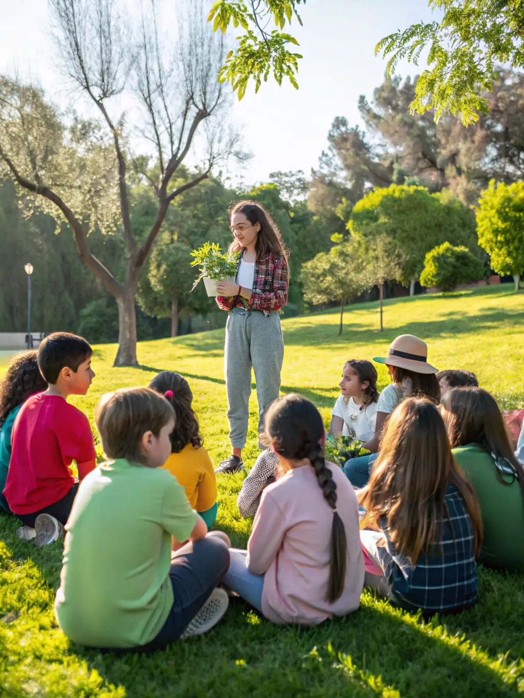 A community workshop with children and adults learning about local wildlife, emphasizing the importance of Community Education & Outreach.